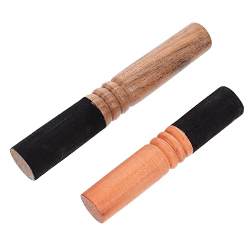 VICASKY 2 Stück Percussion Stick Klangschale Mallet Sound Chakra Gong Striker Glocken Chakra Drum Musikalisches Meditationswerkzeug Praktisches Bowl Stick Heilendes Musikinstrument Holz von VICASKY