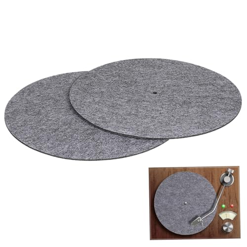 VICASKY 2 Stück Rekordmatte Platte Für Plattenspieler Rutschmatte Für Plattenspieler Schallplattenmatte Aus Vinyl Schutzmatte Aufzeichnen Filzflötenmatte Scheibenschutzmatte Gefühlt Grau VICASKY 2 Stück Rekordmatte Platte Für Plattenspieler Rutschmatte Für Plattenspieler Schallplattenmatte Aus Vinyl Schutzmatte Aufzeichnen Filzflötenmatte Scheibenschutzmatte Gefühlt Grau von VICASKY