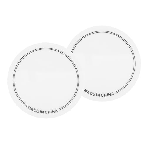 VICASKY 2 Stück Trommelschutzkissen Trommelfellschutz Pad-kit Schallschutzmatte Kick-drumhead-pad Snaredrum-übungspad Schlagzeug-schallschutz-pad Trommelfellkissen Das Haustier Weiß von VICASKY