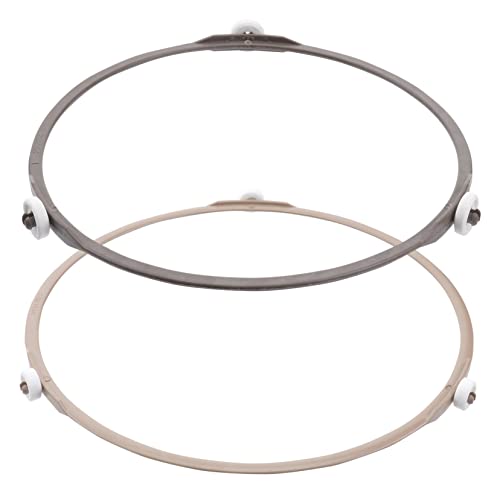 VICASKY 2Stücke Mikrowellen Drehteller Basisplatte Runder Ofenring Für Mikrowelle Ersatz Rollring Für Glasplatte Für Stabiler Ofenstützring von VICASKY