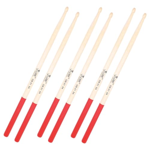 VICASKY Praktische Drumsticks Für Kinder – 3 Paar Drumsticks Aus Holz Mit Angenehmem Griff Geeignet Für Jazz-schlagzeug Und Den Bühneneinsatz von VICASKY