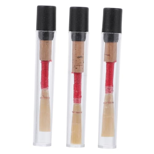VICASKY 3 Stück Praktische Oboe Rohre im und Langlebig mit Aufbewahrungsbox Holzfarbe für Oboe Spieler und Musikliebhaber VICASKY 3 Stück Praktische Oboe Rohre im und Langlebig mit Aufbewahrungsbox Holzfarbe für Oboe Spieler und Musikliebhaber von VICASKY