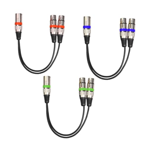 VICASKY 3er Set XLR ännlich Zu Dual XLR Weiblich Y Splitter 3 Pin Mikrofon Verlängerungskabel 03 Audio Kabel Und Je VICASKY 3er Set XLR ännlich Zu Dual XLR Weiblich Y Splitter 3 Pin Mikrofon Verlängerungskabel 03 Audio Kabel Und Je von VICASKY
