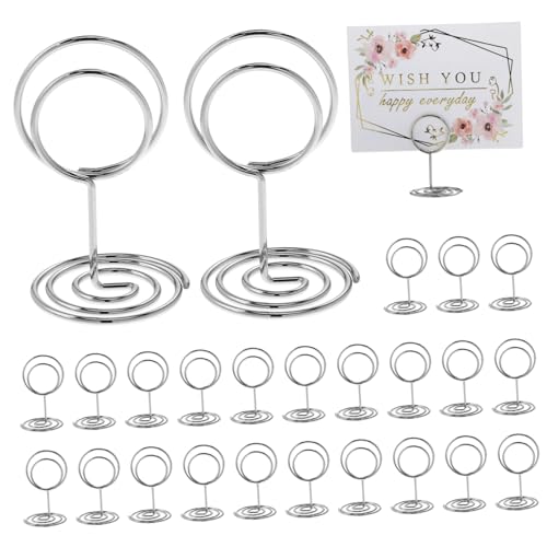 VICASKY 50 Stück Geschäftskartenhalter Visitenkartenhalter Inhaber Grußkartenhalter anzeigen Platzkartenclip Name für Fotohalterclips Nennen Sie Kartenhalter Metall Silver VICASKY 50 Stück Geschäftskartenhalter Visitenkartenhalter Inhaber Grußkartenhalter anzeigen Platzkartenclip Name für Fotohalterclips Nennen Sie Kartenhalter Metall Silver von VICASKY