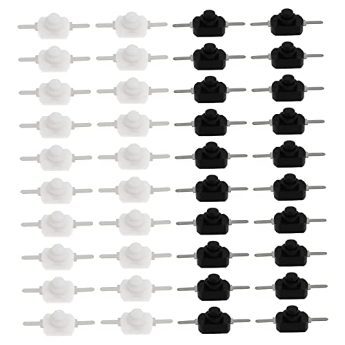 VICASKY 50Stücke Selbstsichernde Druckknopfschalter für Elektrische Taschenlampen für DIY Projekte Langlebig und Einsetzbar Schnelle Installation Hohe VICASKY 50Stücke Selbstsichernde Druckknopfschalter für Elektrische Taschenlampen für DIY Projekte Langlebig und Einsetzbar Schnelle Installation Hohe von VICASKY