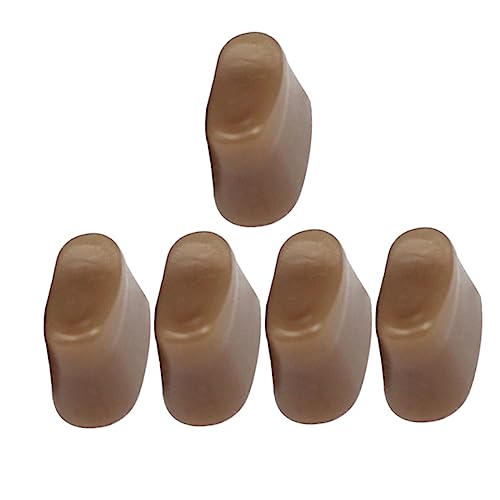 VICASKY 5St Ziegel Flötenschalldämpfer Werkzeuge Flötenknopfsteine glatte Flötentasten querflöte zubehör Flute accessories Dämpfer Ziegel Flötenknöpfe Kolloid Light Brown von VICASKY