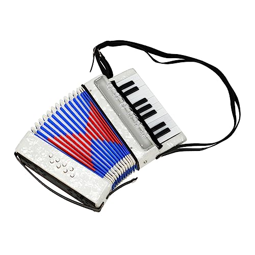 VICASKY Akkordeon Musikinstrument Für Einführendes Musikinstrument Musical Toy Abs Ziehharmonika Pädagogisches Technik Abs Weiß VICASKY Akkordeon Musikinstrument Für Einführendes Musikinstrument Musical Toy Abs Ziehharmonika Pädagogisches Technik Abs Weiß von VICASKY