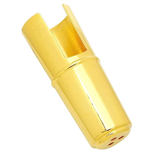 VICASKY Kopfkappe für Saxophon Saxofoncover Saxophon-Mundstück Saxophon -Mundstückkappe Saxophonschutz Saxophonzubehör Saxophon Teile Saxophon-Schutzkappen Saxofonkappen Messing Golden von VICASKY