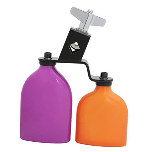 VICASKY Muyu Kuhglockenklöppel Drum Kit Cowbell Zubehör Drum-kit-zubehör Hohe Niedrige Blocktrommel Hohe Niedrige Kuhglocke Professionelles Drumkit Blockdrum Kuhglockenblocktrommel Plastik von VICASKY