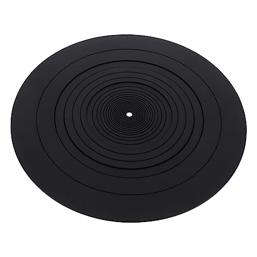 VICASKY Schallplattenmatte Aus Vinyl Schallplattenmatte Aus Filz Premium-slipmat Disc-Abdeckung Rekordmatte Acryl-Plattenspieler-Matte Aufzeichnungsblock Gefühlt Antistatisch Kieselgel von VICASKY