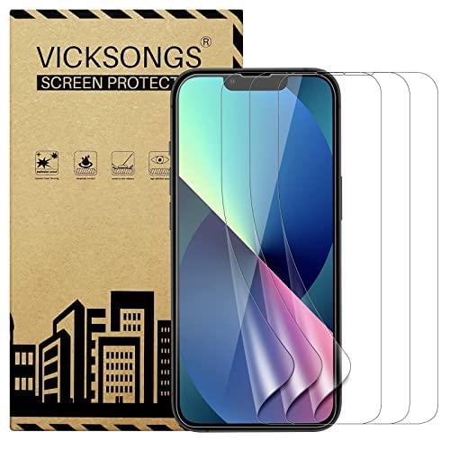 VICKSONGS Full Screen Schutzfolie für iPhone 14 Pro Max displayfolie, iPhone 14 Pro Max Folie - Perfekte iPhone 14 Pro Max Glass dünn, iPhone 14 Pro Max Schutzfolie 3 Stück (Transparent)) von VICKSONGS