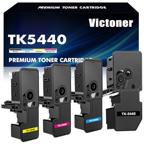 VICTONER TK5440 TK-5440 Toner Kompatibel für Kyocera TK-5440K TK-5440C TK-5440Y TK-5440M ECOSYS MA2100cwfx MA2100cfx PA2100cx PA2100cwx MA2100 PA2100 Drucker Schwarz Cyan Magenta Gelb, 4er-Pack von VICTONER