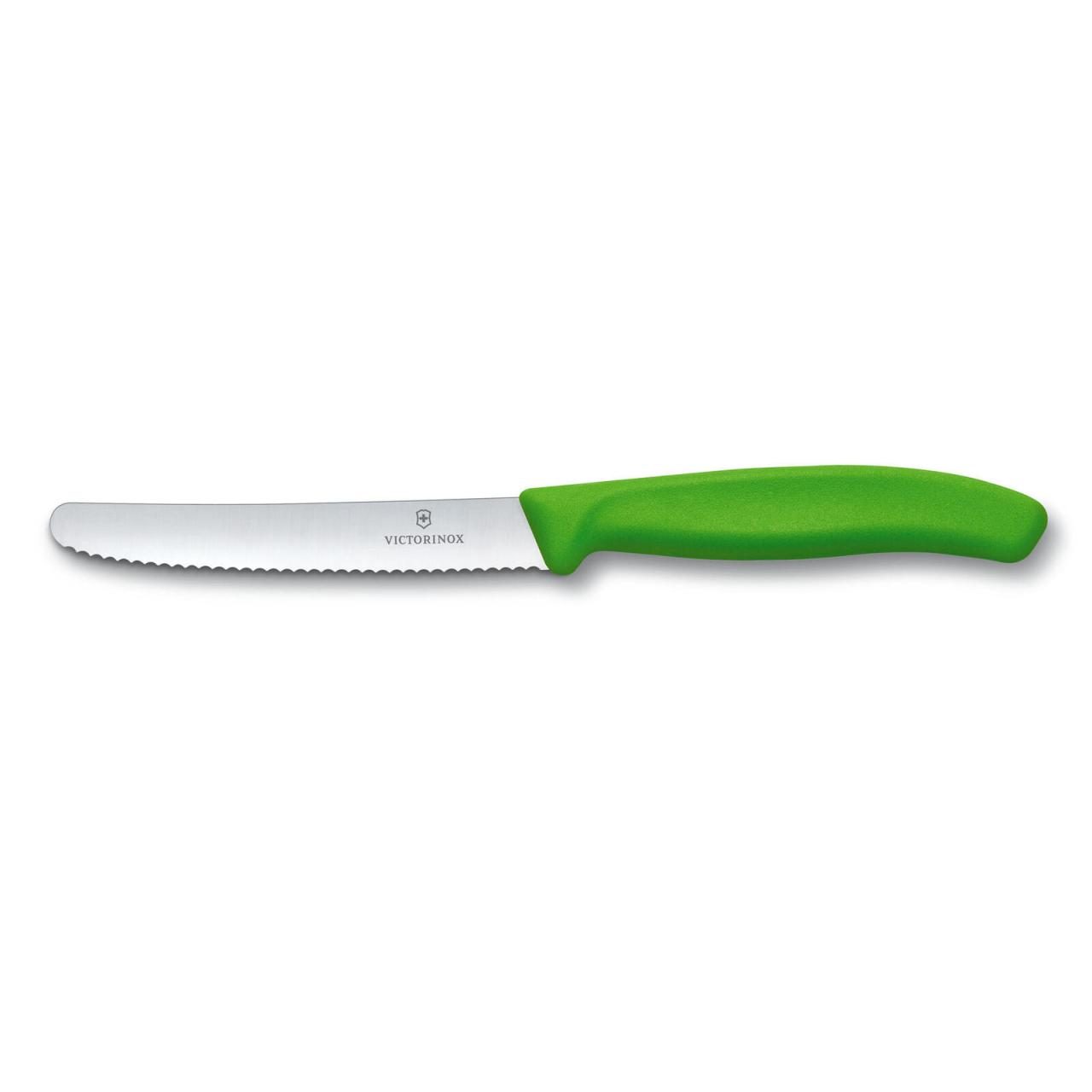 VICTORINOX Gemüsemesser Swiss Classic silber, grün VICTORINOX Gemüsemesser Swiss Classic silber, grün von VICTORINOX