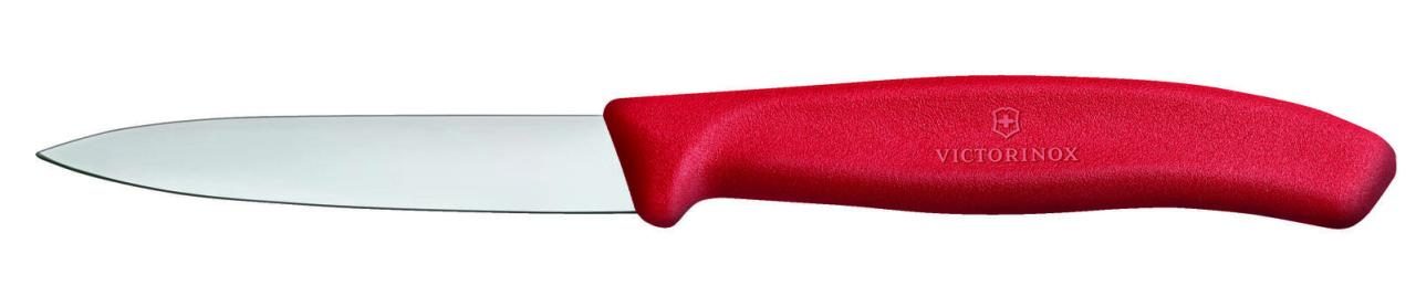 VICTORINOX Gemüsemesser Swiss Classic silber, rot von VICTORINOX