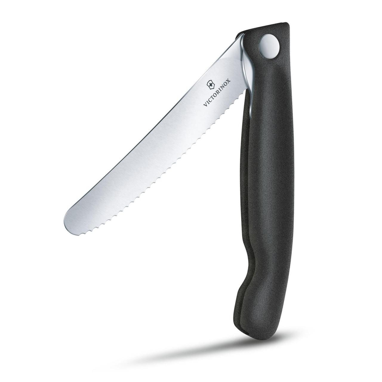 VICTORINOX Gemüsemesser Swiss Classic silber, schwarz VICTORINOX Gemüsemesser Swiss Classic silber, schwarz von VICTORINOX