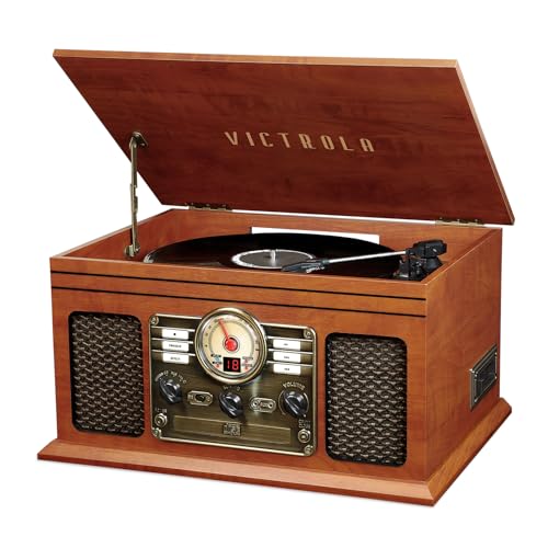 Victrola Classic 6-in-1 Bluetooth Record Player Music Centre - Mahagoni Victrola Classic 6-in-1 Bluetooth Record Player Music Centre - Mahagoni von Victrola