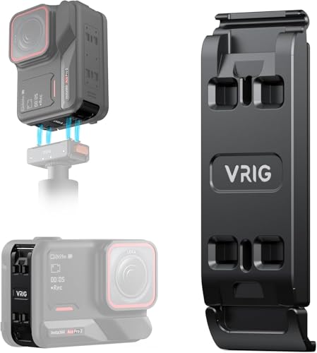 VIDIFY VRIG Metall Insta360 Ace Pro 2 Akkuabdeckung, Ersatz Akkudeckel für Insta360 AcePro2 ACE/AC Kamera, Vertikale Aufnahme, magnetischer Schnellwechseladapter Ace Pro 2 Zubehör von VIDIFY