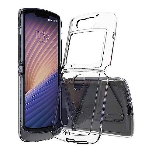 Schutzhülle für Motorola Moto Razr 5G, kristallklar, stoßdämpfend, TPU-Hülle (transparent), kompatibel mit Moto Razr von VIESUP