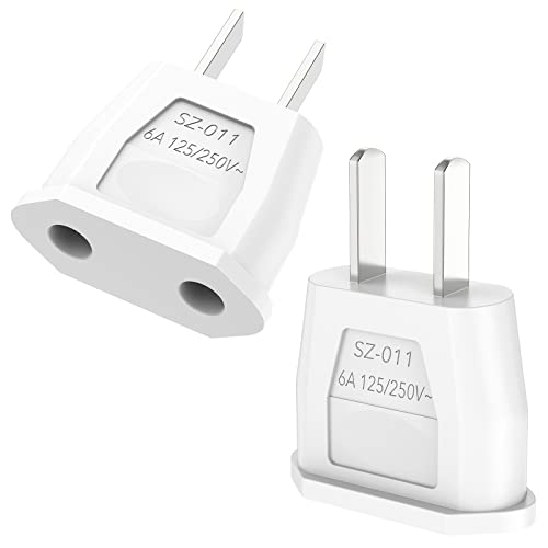 VIEVRE 2 Stück Reiseadapter USA,US Adapter,Steckeradapter USA Deutschland,Adapter EU to USA,Reiseadapter EU USA,USA Adapter Stecker,Adapter USA auf Deutschland,Adapter Deutschland USA/Europa/China von VIEVRE