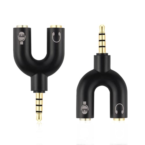 VIEVRE Audio Splitter,Aux Splitter Y Adapter 3.5mm Male auf 2X Female,Kopfhörer Adapter,Klinke Adapter,Klinke Y Splitter,Adapter Kopfhörer,Klinke Splitter,Headset Splitter mit Laptop,Tablet,Smartphone von VIEVRE