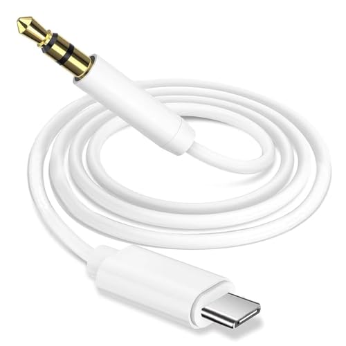 VIEVRE USB C auf Klinke,AUX Kabel USB C,Klinke auf USB C 1M,USB C auf 3.5mm,AUX auf USB C,USB C auf AUX,AUX USB C Adapter für iPhone 15 Pro Max/15 Plus,iPad Pro,Huawei P40/Mate40,Home/Car Stereos von VIEVRE