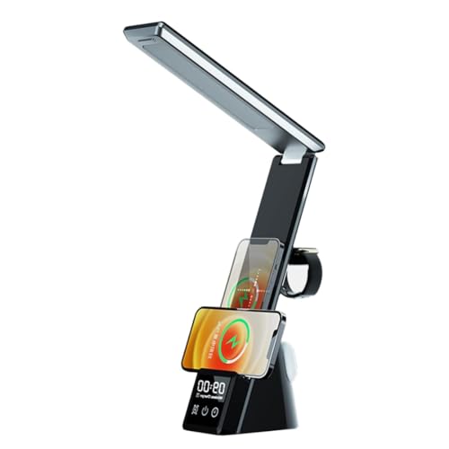 3-in-1-Ladestation, Ladegerät, Wecker, kabelloses Laden für Smartphone, LED-Tischlampe mit kabellosem Ladegerät - TABLECHARGE 3-in-1-Ladestation, Ladegerät, Wecker, kabelloses Laden für Smartphone, LED-Tischlampe mit kabellosem Ladegerät - TABLECHARGE von VIGOEXPRESS