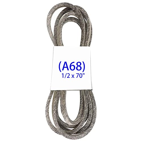 VIGORWORK (A68) 1/2 x 70 Zoll Ersatzteile Riemen, kompatibel für CUB-Cadet STENS AYP Roper, Rasenmäher Deck Gürtel 62828 754(954)-0225, Marke mit Kevlar von VIGORWORK