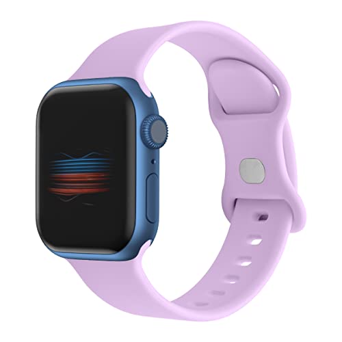 Armband kompatibel mit Apple Watch 38 mm, 40 mm, 41 mm, Sportarmband, kompatibel mit iWatch Series 7 6 5 4 3 2 1 SE (Lavendel), lavendelfarben, 38mm/40mm/41mm von VIGTMO