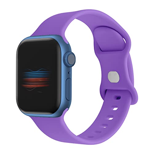 Kompatibel mit Apple Watch Armband 38 mm 40 mm 41 mm 42 mm 44 mm 45 mm, Ersatzarmbänder für iWatch SE Series 8 7 6 5 4 3 2 1, 38 mm/40 mm/41 mm, (Viola), Viola, 38mm/40mm/41mm von VIGTMO