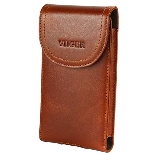 Leder-Handy-Gürtelholster für iPhone 15 Pro Max iPhone 14 Pro Max 13 Pro Max Samsung Galaxy S24 S23 Flip Handytasche für Gürtel Universal Smartphone Gürteltasche mit Loop Clip für Männer, braun Leder-Handy-Gürtelholster für iPhone 15 Pro Max iPhone 14 Pro Max 13 Pro Max Samsung Galaxy S24 S23 Flip Handytasche für Gürtel Universal Smartphone Gürteltasche mit Loop Clip für Männer, braun von VIIGER