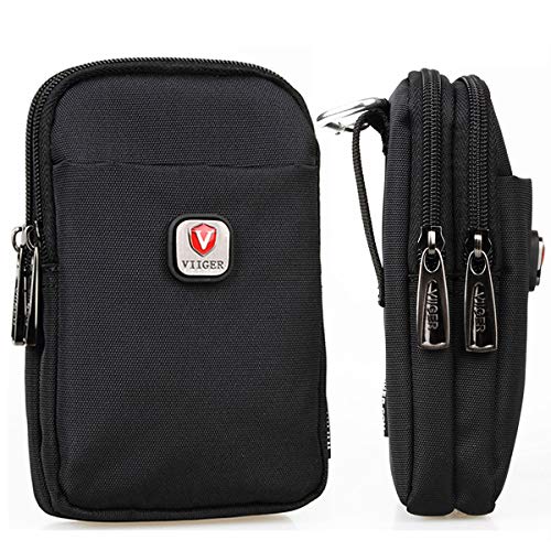 Vielseitige Nylon Dual Phone Holster Handy Gürteltasche Halter Herren Gürteltasche w/Clip Smartphone Gürtelschlaufe Tasche 2 Reißverschlusstaschen Kompatibel mit iPhone 14 Pro Max Case 13 Pro Max Vielseitige Nylon Dual Phone Holster Handy Gürteltasche Halter Herren Gürteltasche w/Clip Smartphone Gürtelschlaufe Tasche 2 Reißverschlusstaschen Kompatibel mit iPhone 14 Pro Max Case 13 Pro Max von VIIGER