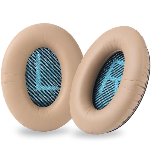 QC35 QC35ii weiche Protein-Leder-Ohrpolster, VIIMAKE Ersatz-Ohrpolster für Bose QuietComfort QC35 QC35II Kopfhörer, hochdichter Schaumstoff, langlebig (QC35/QC35II, Khaki) von VIIMAKE