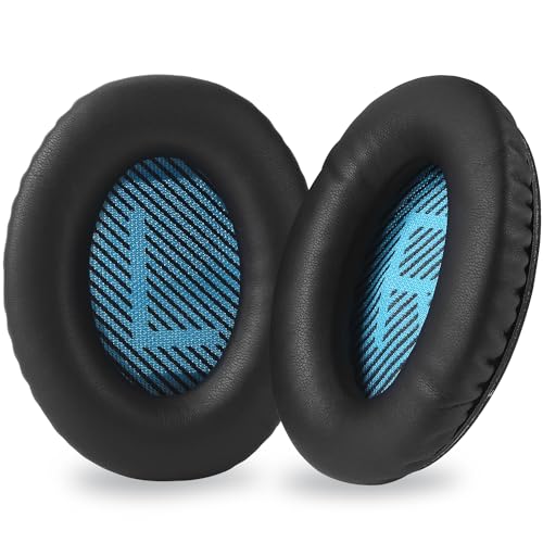QC35 QC35ii weiche Protein-Leder-Ohrpolster, VIIMAKE Ersatz-Ohrpolster für Bose QuietComfort QC35 QC35II Kopfhörer, hochdichter Schaumstoff, langlebig (QC35/QC35II Schwarz) von VIIMAKE