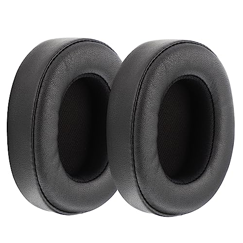 VILLCASE 1 Satz 2 Stück Kopfhörer Baumwolle Wireless Kopfhörer Praktische Ohrpolster Earpads Proteinhaut Black von VILLCASE