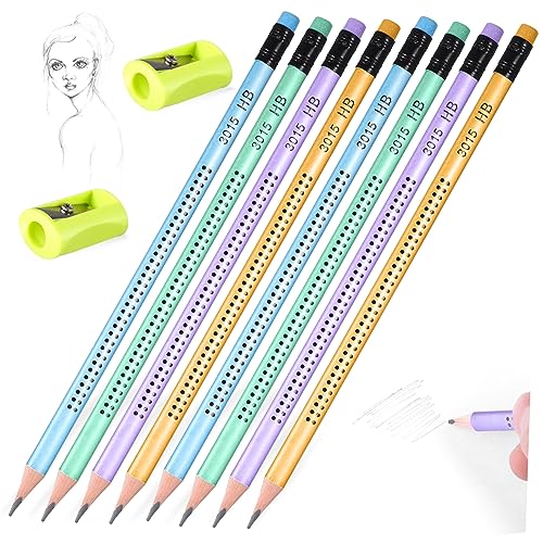 VILLCASE 1 Satz Bleistift Zeichnung Skizzierung Graphitstifte zum Skizzieren Kunst Griffe painting set for stempelstifte für bintstifte Dreiecksstifte Stifte für die Schule Holz von VILLCASE