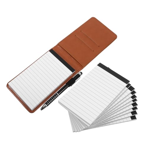 VILLCASE 1 Satz Kleiner Notizblock notizbuch mit Stift schreibheft schreibutensilien Notizheft Schülernotizbuch Multifunktions-Notizblock Stundenplaner für Studenten Notizbuch aus Leder Abs VILLCASE 1 Satz Kleiner Notizblock notizbuch mit Stift schreibheft schreibutensilien Notizheft Schülernotizbuch Multifunktions-Notizblock Stundenplaner für Studenten Notizbuch aus Leder Abs von VILLCASE