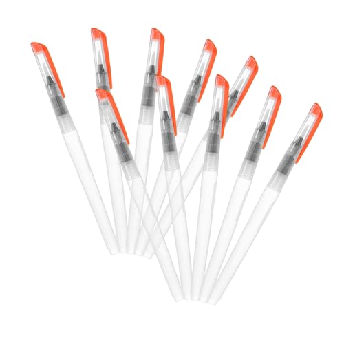 VILLCASE 10 Stück Leitungswasserpinsel Nachfüllbarer Pinselstift Wasserstifte Für Aquarell Aquarell Farbstifte Aquarell Zubehör Aquarell Pinselstifte Nachfüllbarer Leerer Farbstift von VILLCASE