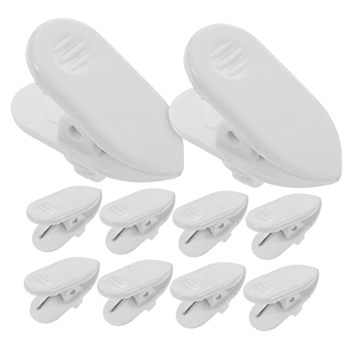 VILLCASE 10Stücke Drehbare Ohrhörer Kabelhalter Clips Für Kopfhörer Nippelhalter Für Kopfhörerleitungen Clip Weiß von VILLCASE