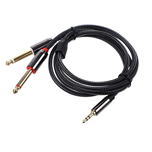 VILLCASE 1M Trs Zu Ts Audiokabel Splitter Trs Ts Mono Kabel Für CD Player Multimedia Lautsprecher Audiosysteme Langlebig von VILLCASE