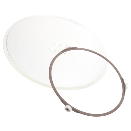 VILLCASE 1Satz Mikrowellen Drehteller Glasplatte Mit Kupplungs Drehteller Ring Ersatz Mikrowellen Teller Einfach Zu Installieren Für Mikrowellen Mit Kerben VILLCASE 1Satz Mikrowellen Drehteller Glasplatte Mit Kupplungs Drehteller Ring Ersatz Mikrowellen Teller Einfach Zu Installieren Für Mikrowellen Mit Kerben von VILLCASE