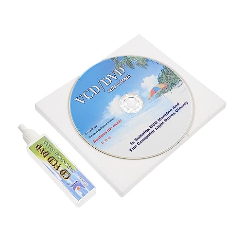 VILLCASE 1Satz Reinigungsset Für CD DVD Player Teiliges Set Mit Reinigungsdisc Reinigungsflüssigkeit Zur Verbesserung Der Klangqualität Verlängerung von VILLCASE