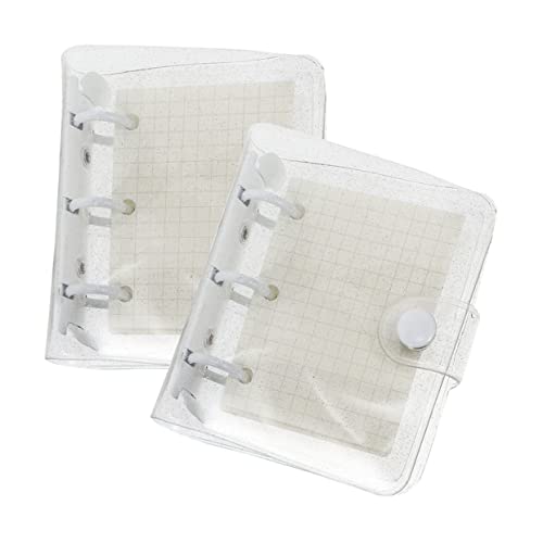 VILLCASE PVC-Mini-notizblöcke 2 Sätze Multifunktionaler Binder-tagebücher für Die Tägliche Planung Das Schreiben und Die Inspiration von VILLCASE