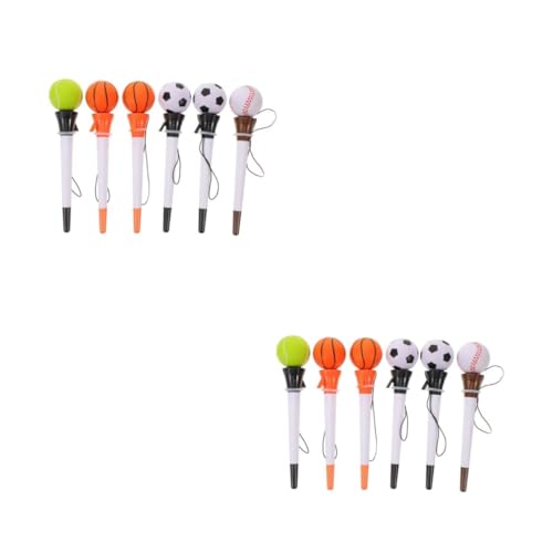VILLCASE 2 Sätze Toilettenkot Hüpfender Stift Lustige Stifte Lustige Kugelschreiber Druckentlastungsstift Kugelschreiber in Kreativer Form Der Stifthalter Ist Doof 6 Stücke * 2 von VILLCASE