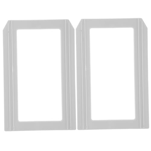VILLCASE 2 Stück Magnetische Etikettenbox Bücherregale Magnetische Etikettenhalter Für Aktenschränke Selbstklebende Etikettenhalter Metall Bibliotheksetikettenhalter Magnetischer von VILLCASE