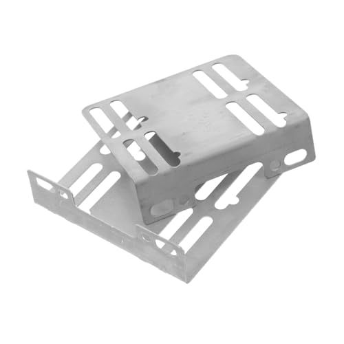 VILLCASE 2 Stück Navigations-Audiohalterung Kopfteilhalterung Doppel-DIN-Autoradio-Einbausatz Doppel-DIN-Installationssatz Autoblende Doppel-DIN-Rahmen Federbügel Eisen Silver von VILLCASE