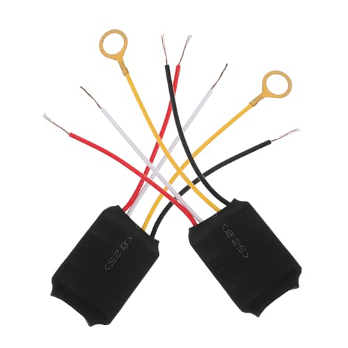 VILLCASE 2 Stück Touch-Modul für Schreibtischlampen touch lichtschalter dimmer schalter elektronik zubehör dimmer für lampen Lichtschalter Dimmer Berührungssensormodul Kupferkabel Black von VILLCASE