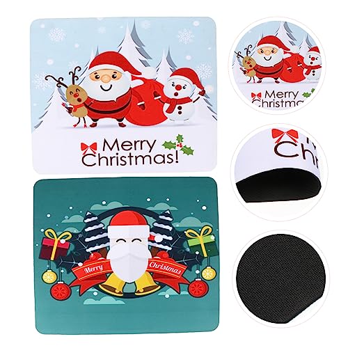 VILLCASE 2 Stück Weihnachts Mauspad Rutschfestes Desk Pad Kreative Mouse Mat für Büro und Gaming für Tablets mit Rutschfester Unterseite Weich und Komfortabel VILLCASE 2 Stück Weihnachts Mauspad Rutschfestes Desk Pad Kreative Mouse Mat für Büro und Gaming für Tablets mit Rutschfester Unterseite Weich und Komfortabel von VILLCASE