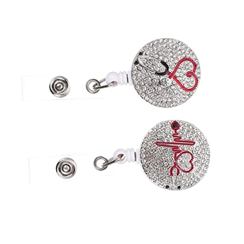 VILLCASE 2 Stücke Exquisite Abzeichen Rollenklemme Tragbare Abzeichenhalter Tragensbeständige Abzeichen Rollenclip von VILLCASE
