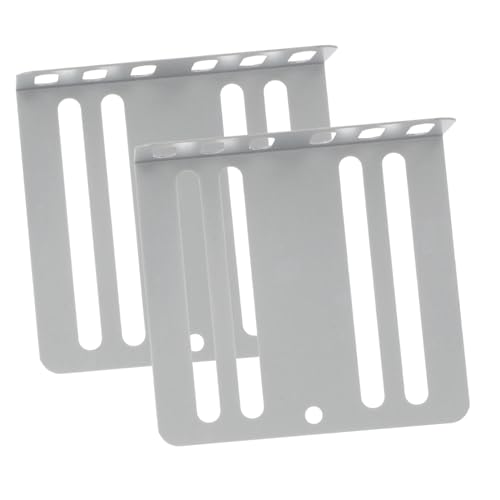 VILLCASE 2 Teiliges Montagezubehör Stereo Halterung Audio Rack Stereo Montagesatz Doppel Din Einbausatz Autoradio Einbausatz Fahrzeughalterung Universal Montagesatz Eisen Silber von VILLCASE