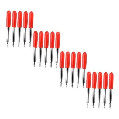 VILLCASE 200 STK Beschriftungsmesser für Transferfolie langlebige Schneidklingen Vinyl-Schriftzugschneider reflektorfolie Precise Cut Werkzeug zum Schneiden von Stoffen Schneideplotter rot VILLCASE 200 STK Beschriftungsmesser für Transferfolie langlebige Schneidklingen Vinyl-Schriftzugschneider reflektorfolie Precise Cut Werkzeug zum Schneiden von Stoffen Schneideplotter rot von VILLCASE